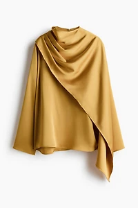Blouse en satin avec châle