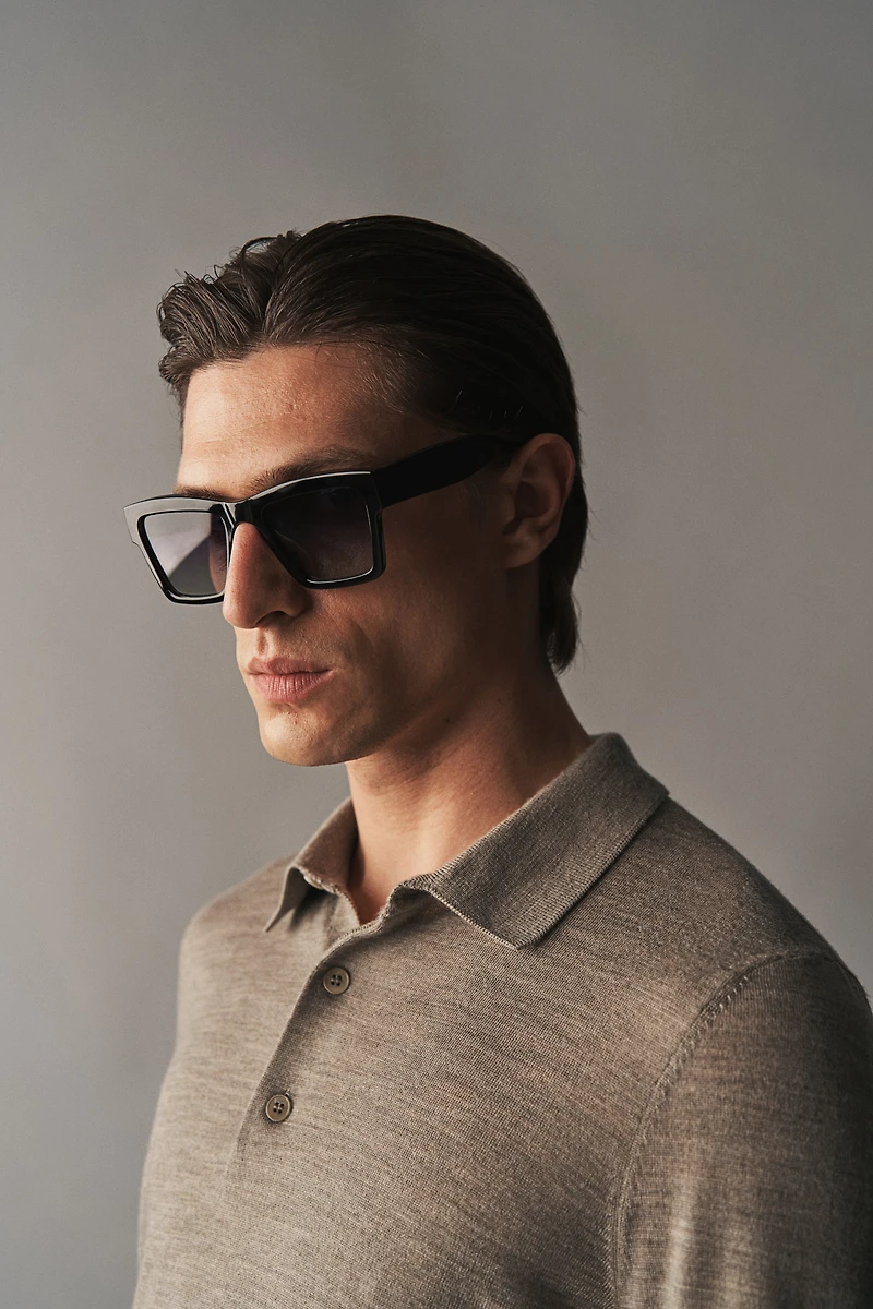 Slim Fit Wool Polo Shirt