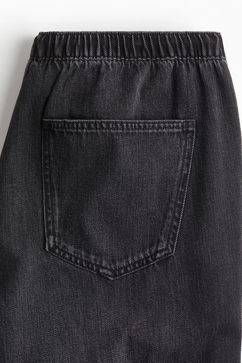Denim Drawstring Pants