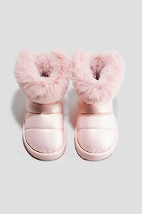 Fluffy-Lined Boots