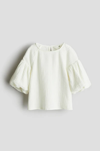 Cotton muslin blouse
