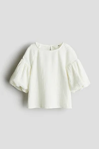 Blouse en mousseline de coton