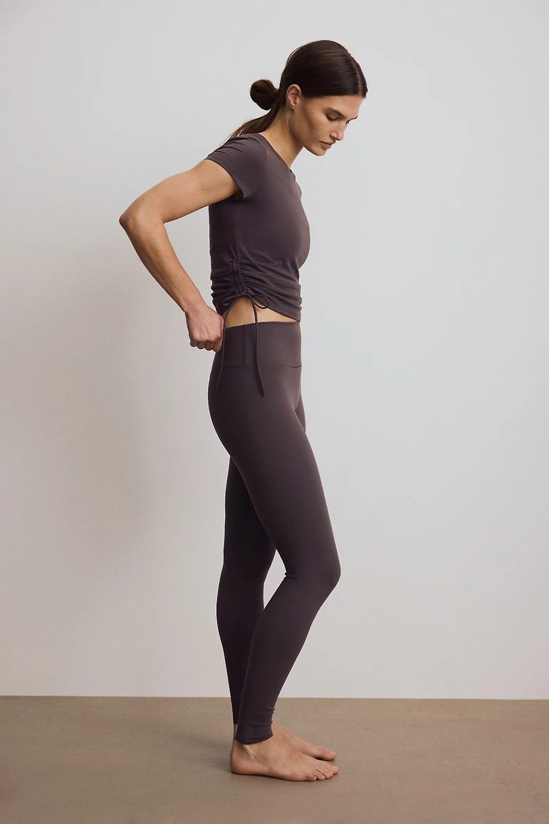 Legging de sport avec détail froissé