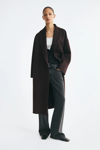 Oversized Handmade Wool-Blend Coat