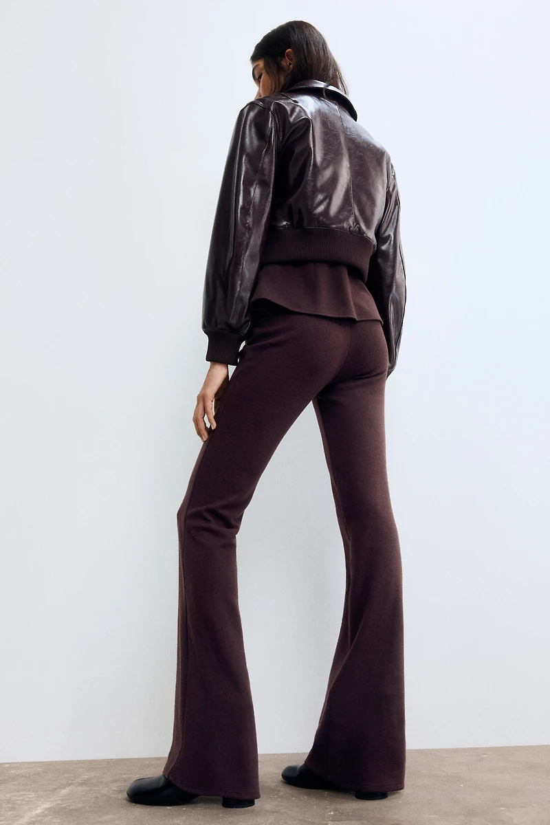 Flared Knit Pants