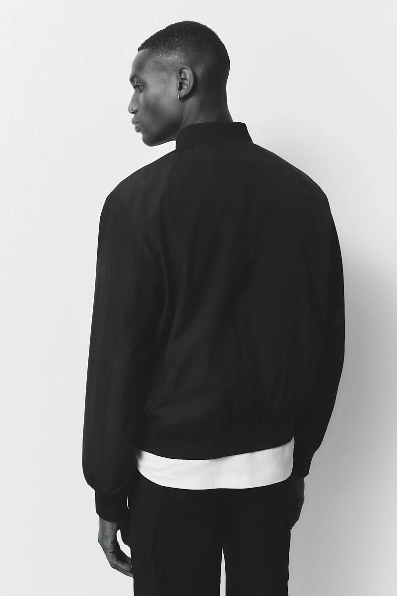 Regular-Fit Lightweight Bomber Jacket