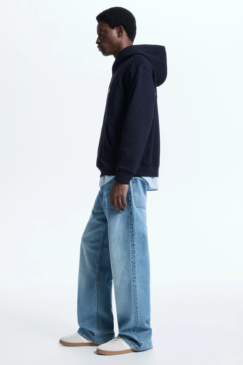 Loose-Fit Printed Hoodie