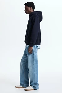 Loose-Fit Printed Hoodie