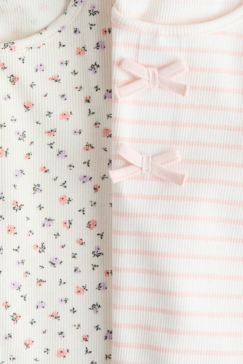 2-Pack Ribbed Cotton Tops