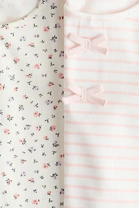 2-Pack Ribbed Cotton Tops