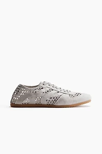 Espadrilles d'aspect crocheté