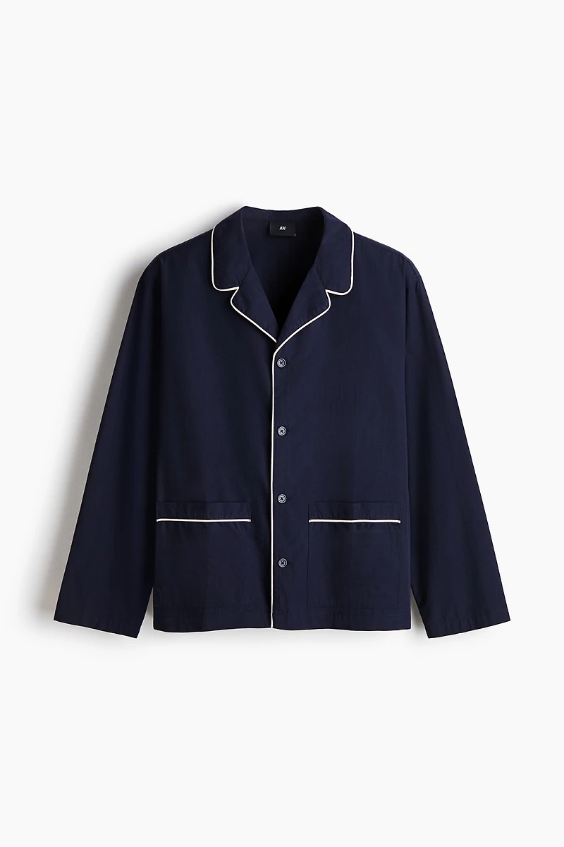 Chemise et pantalon de pyjama en coton