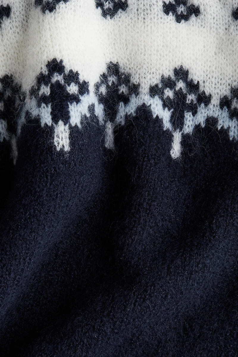 Jacquard-Knit Sweater