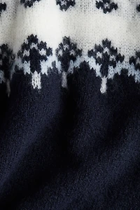 Jacquard-Knit Sweater