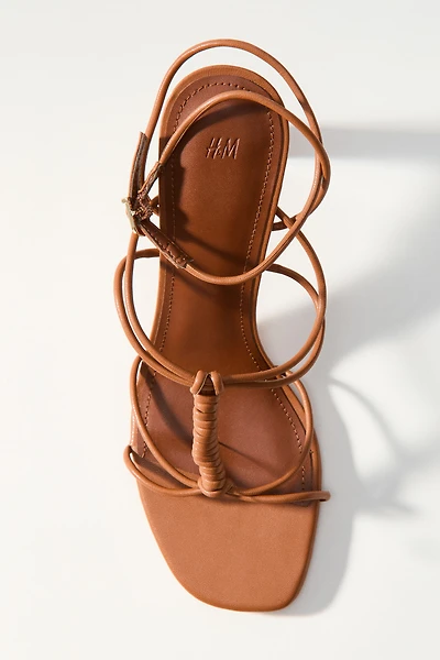 Sandales à talon avec brides fines