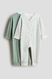 2-Pack Cotton Pajama Jumpsuits