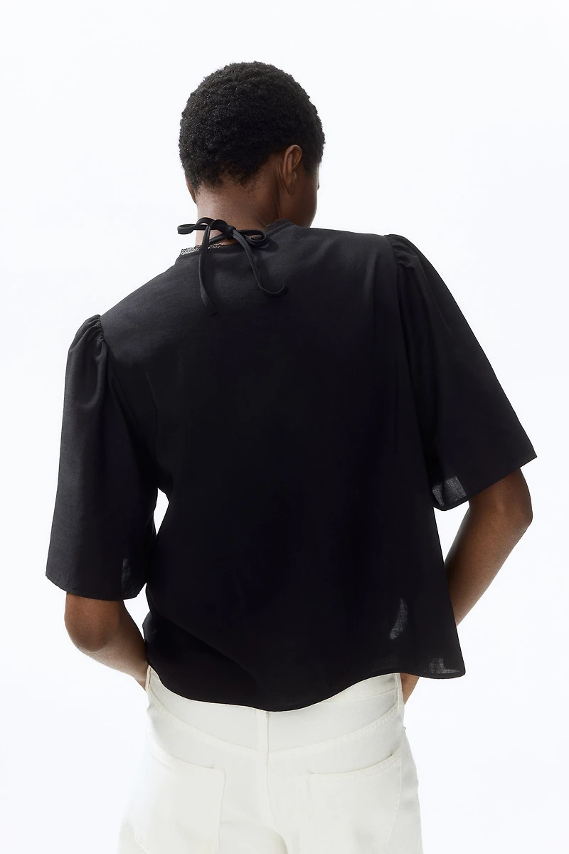 Blouse with Pintucks
