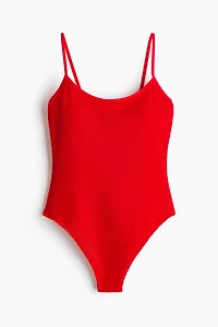 Padded-Cup High-Leg Swimsuit