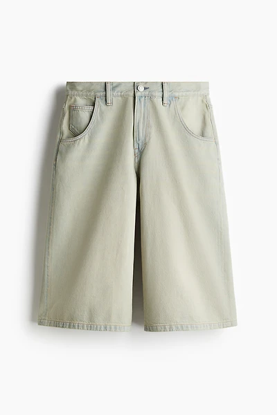 Super-Baggy Denim Shorts