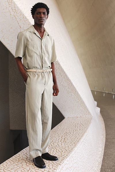 Pantalon décontracté en lyocell mélangé