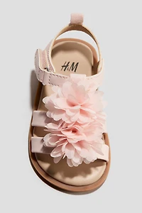 Appliquéd Strappy Sandals