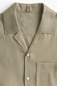 Relaxed-Fit Linen-Blend Shirt