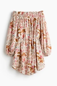 Robe ample à épaules nues