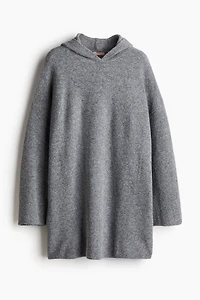 Hooded Fine-Knit Dress
