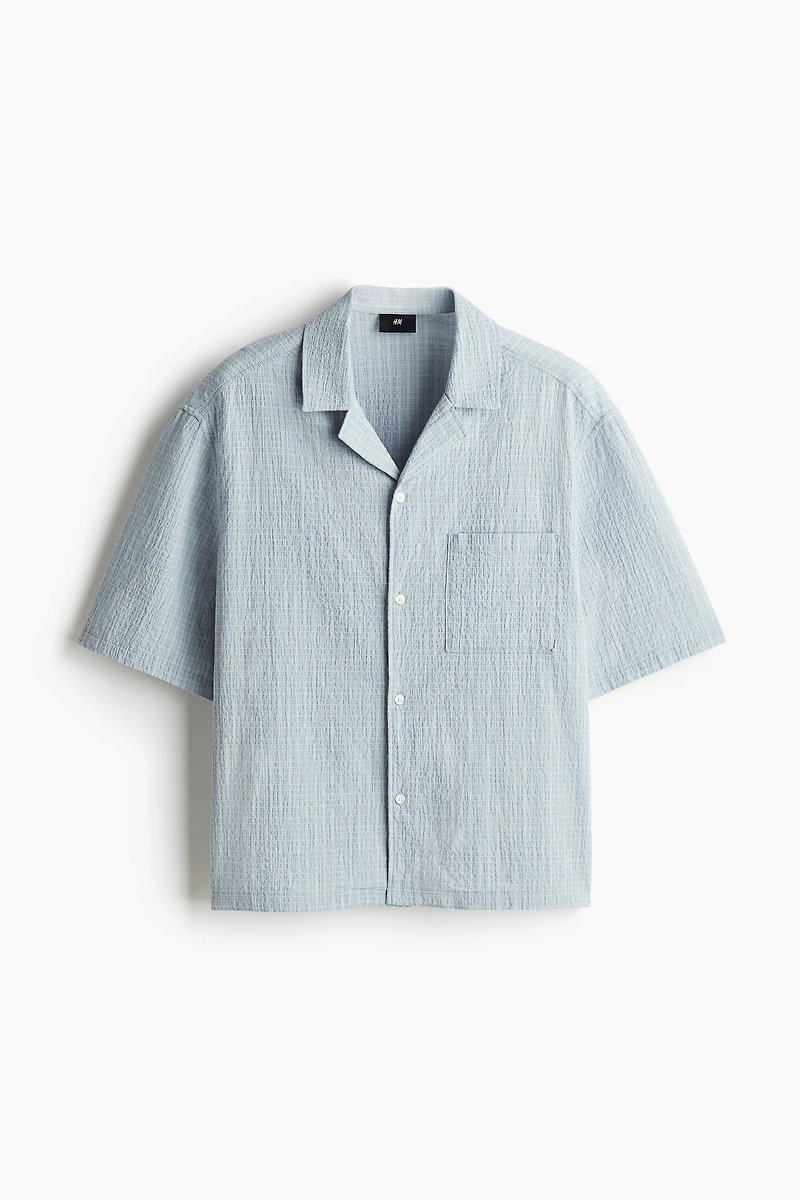 Loose-Fit Seersucker Resort Shirt