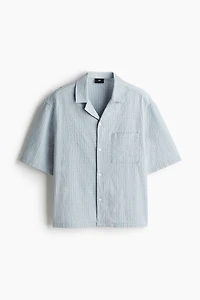 Loose-Fit Seersucker Resort Shirt