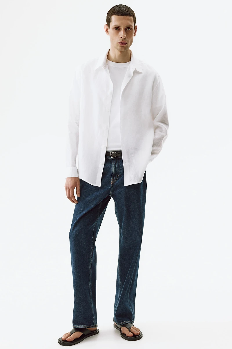 Chemise décontractée en lin