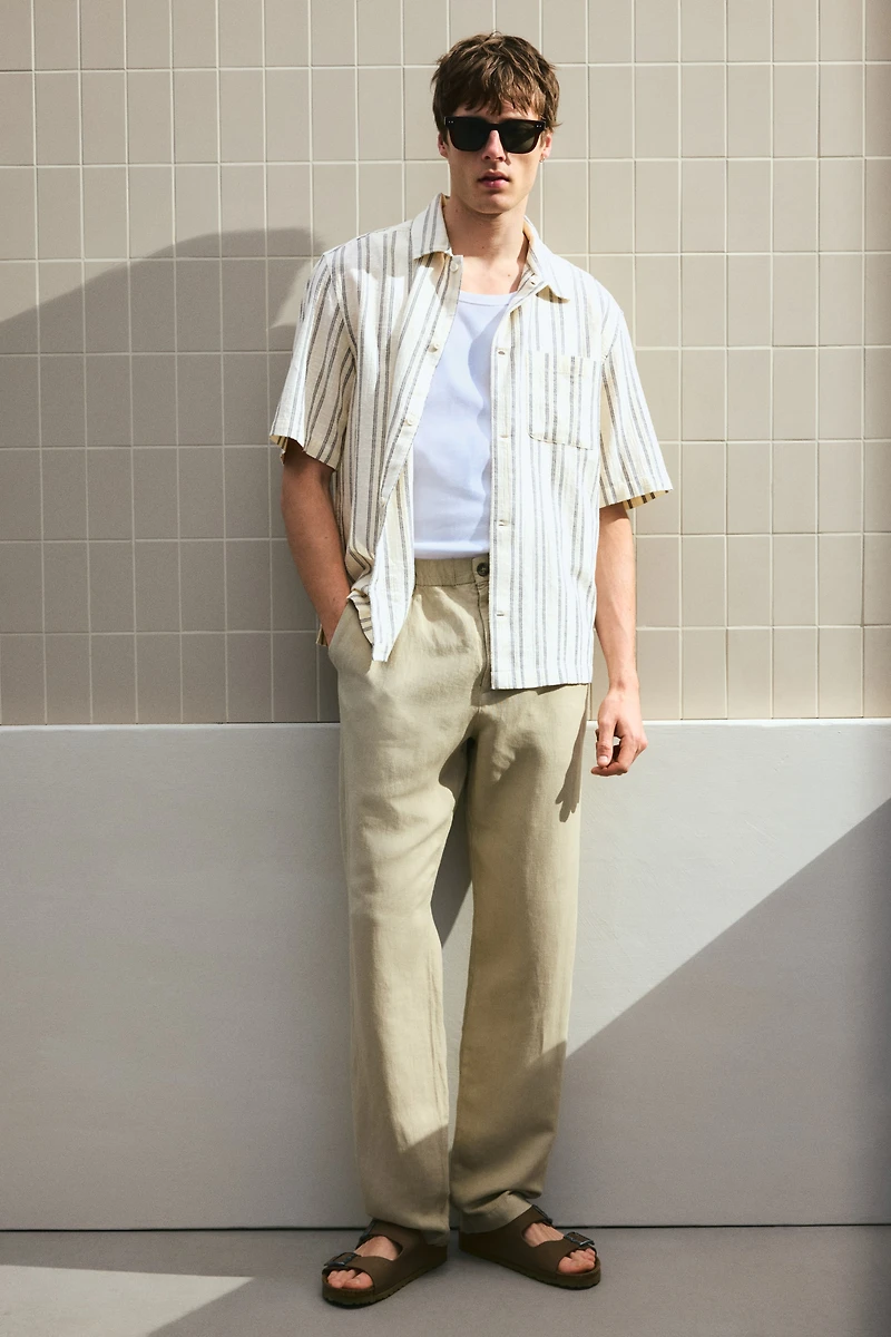 Chemise classique à manches courtes
