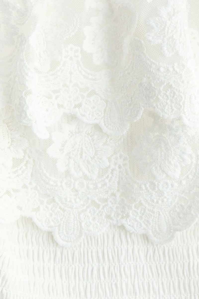 Flounced Off-the-Shoulder Top