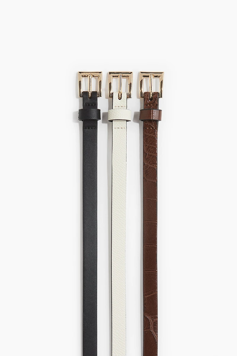 3-pack Narrow Belts