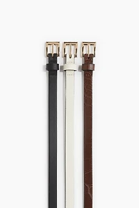 3-pack Narrow Belts