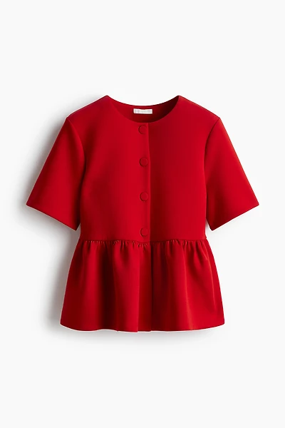 Scuba Peplum Top