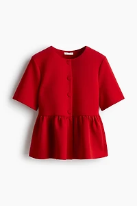 Scuba Peplum Top