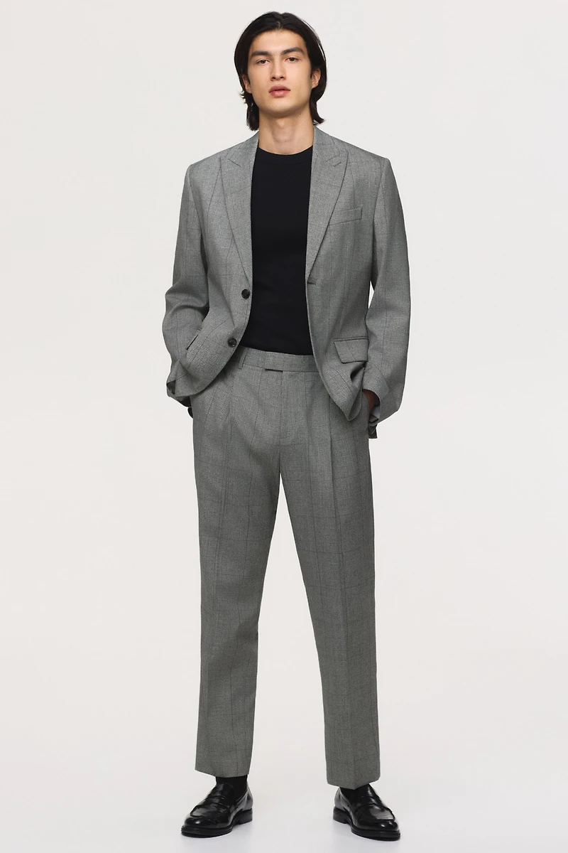 Regular-Fit Single-Breasted Jacket