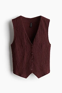 Textured Jersey Vest