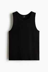 Slim-Fit Ribbed Tank Top