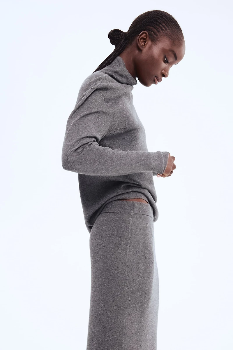 Jupe tube en tricot fin