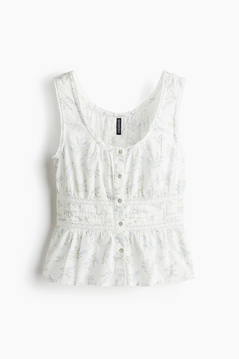 Sleeveless Peplum Top