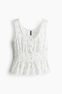 Sleeveless Peplum Top