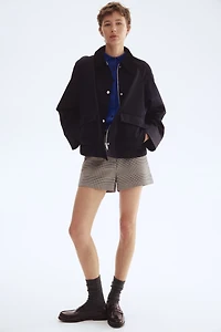 Jacket with Corduroy Collar