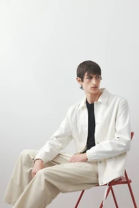 Relaxed-Fit Poplin Pants