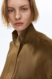 Oversized Linen-Blend Jacket