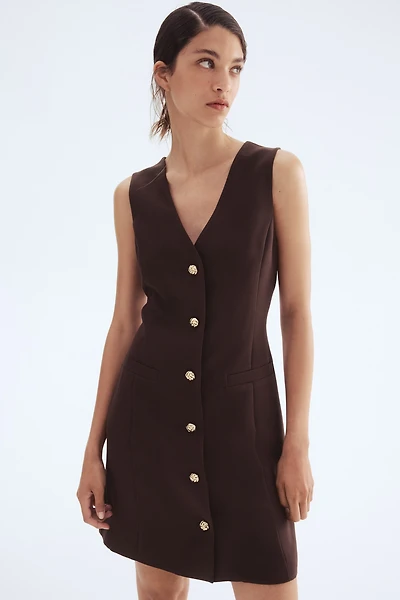 Button-Front Dress