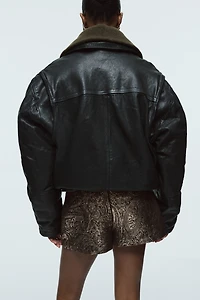 Jupe-short en tissu jacquard