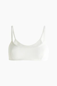 Soft Ribbed Cotton Bra