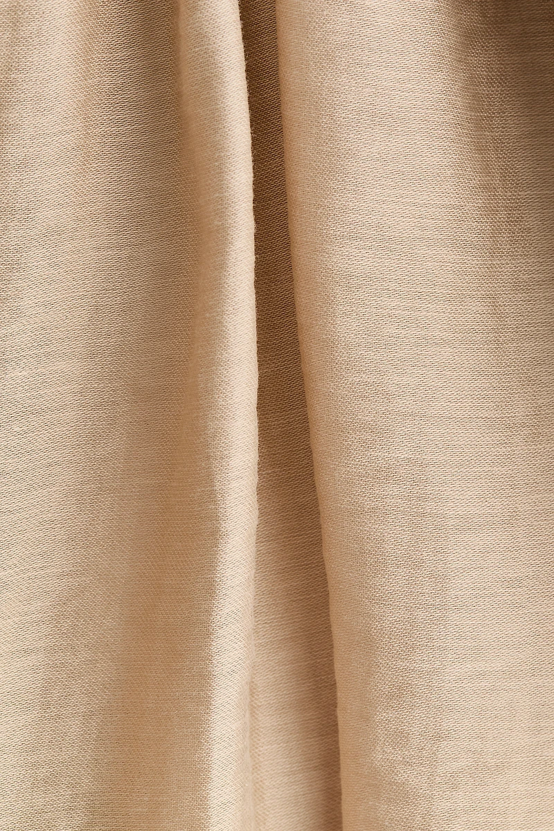 Balloon-Leg Pants with Layered Skirt